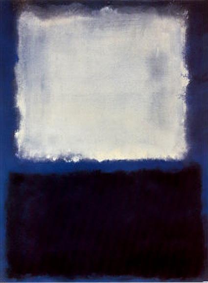 White on Blue 1968 painting - Mark Rothko White on Blue 1968 art painting